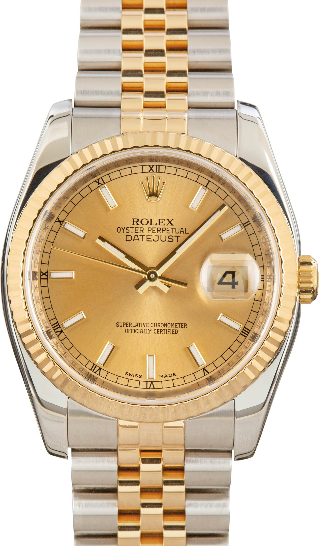 Pre-owned Rolex Datejust 36 116233 Champagne Dial - 1