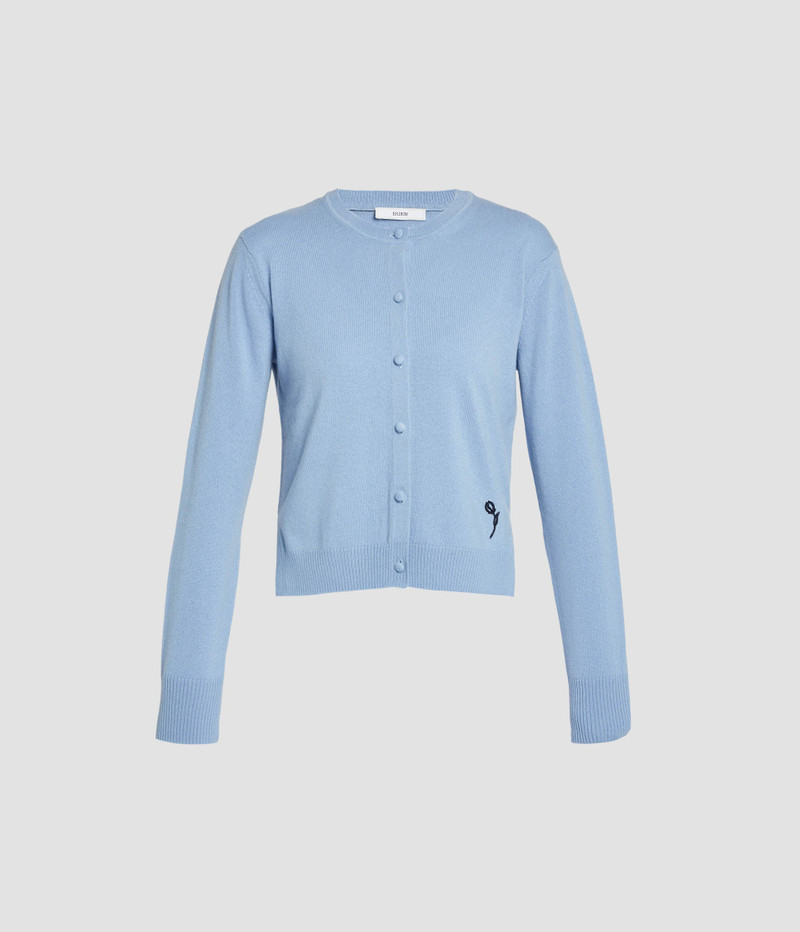 CASHMERE CREW NECK CARDIGAN 1