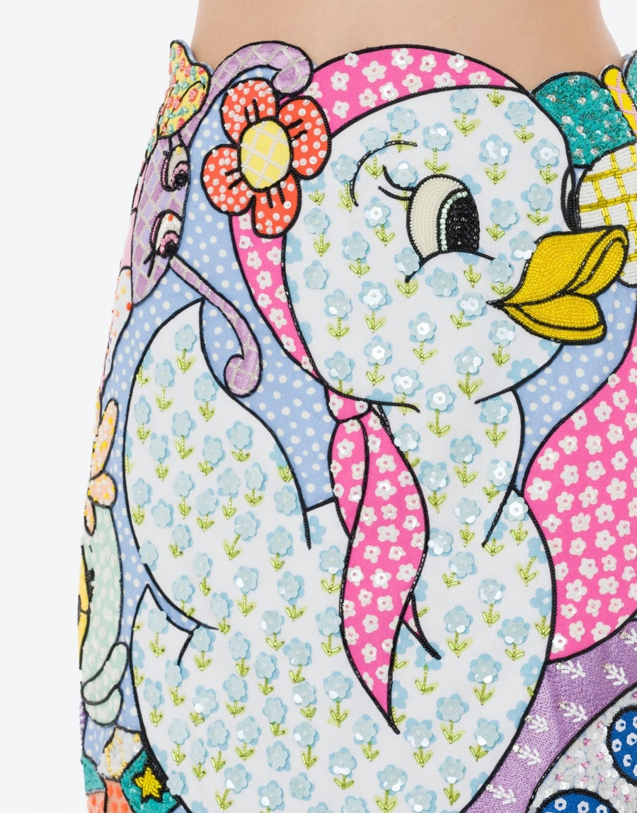 COUTURE MENAGERIE PATCHWORK SKIRT - 4