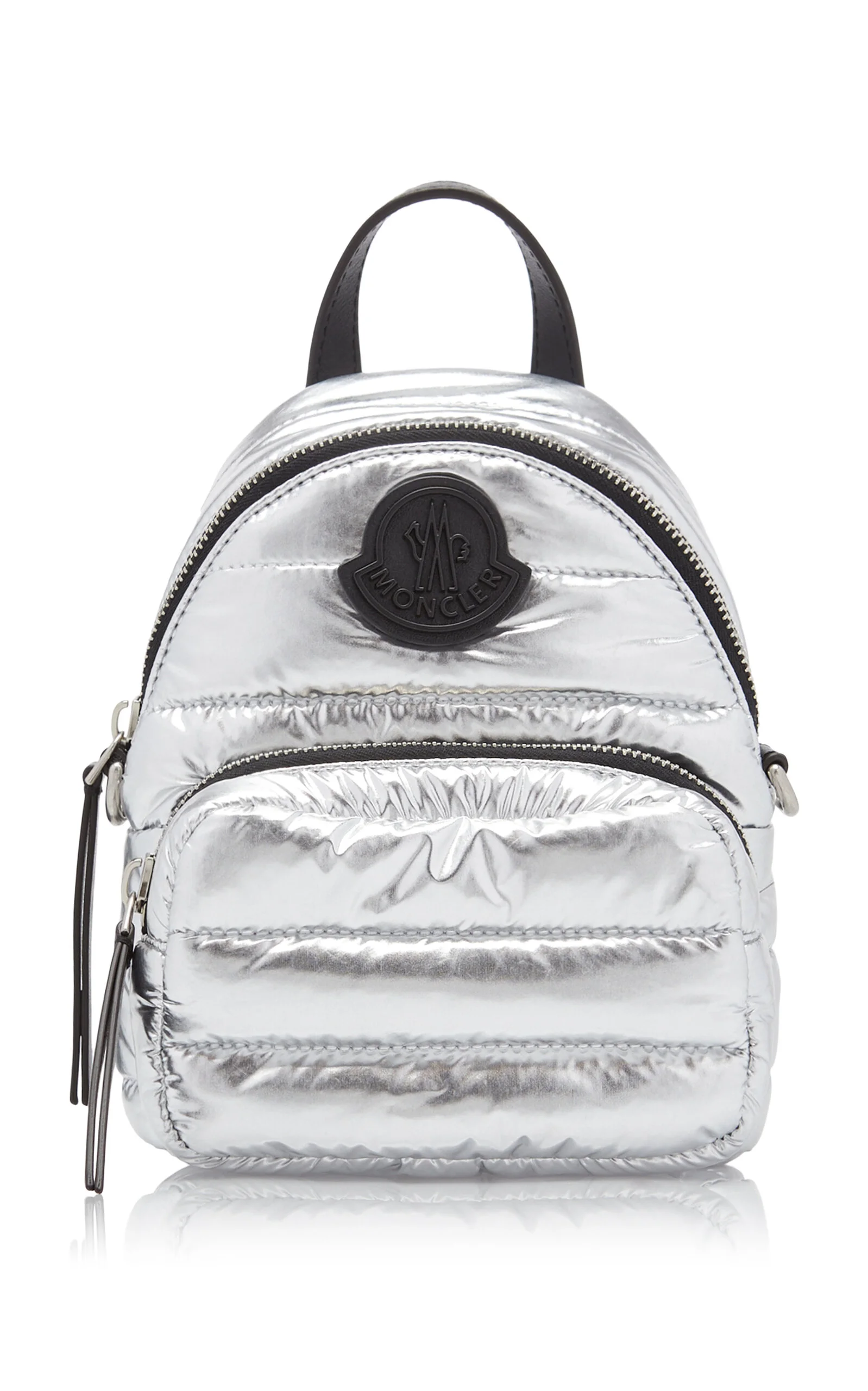Kilia Small Metallic-Nylon Crossbody Bag silver - 1