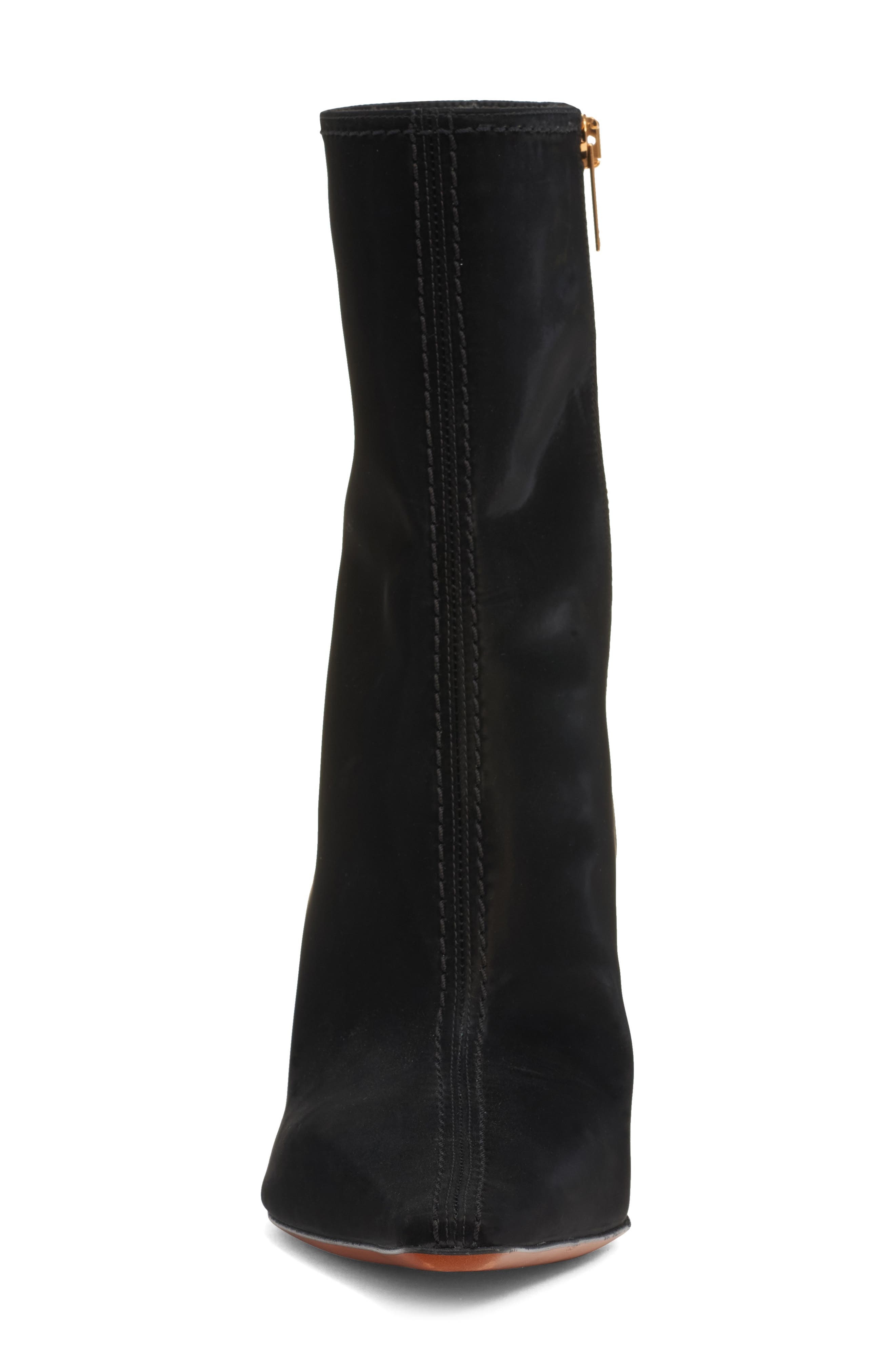 McQueen Block Heel Bootie in Black/Gold at Nordstrom - 4