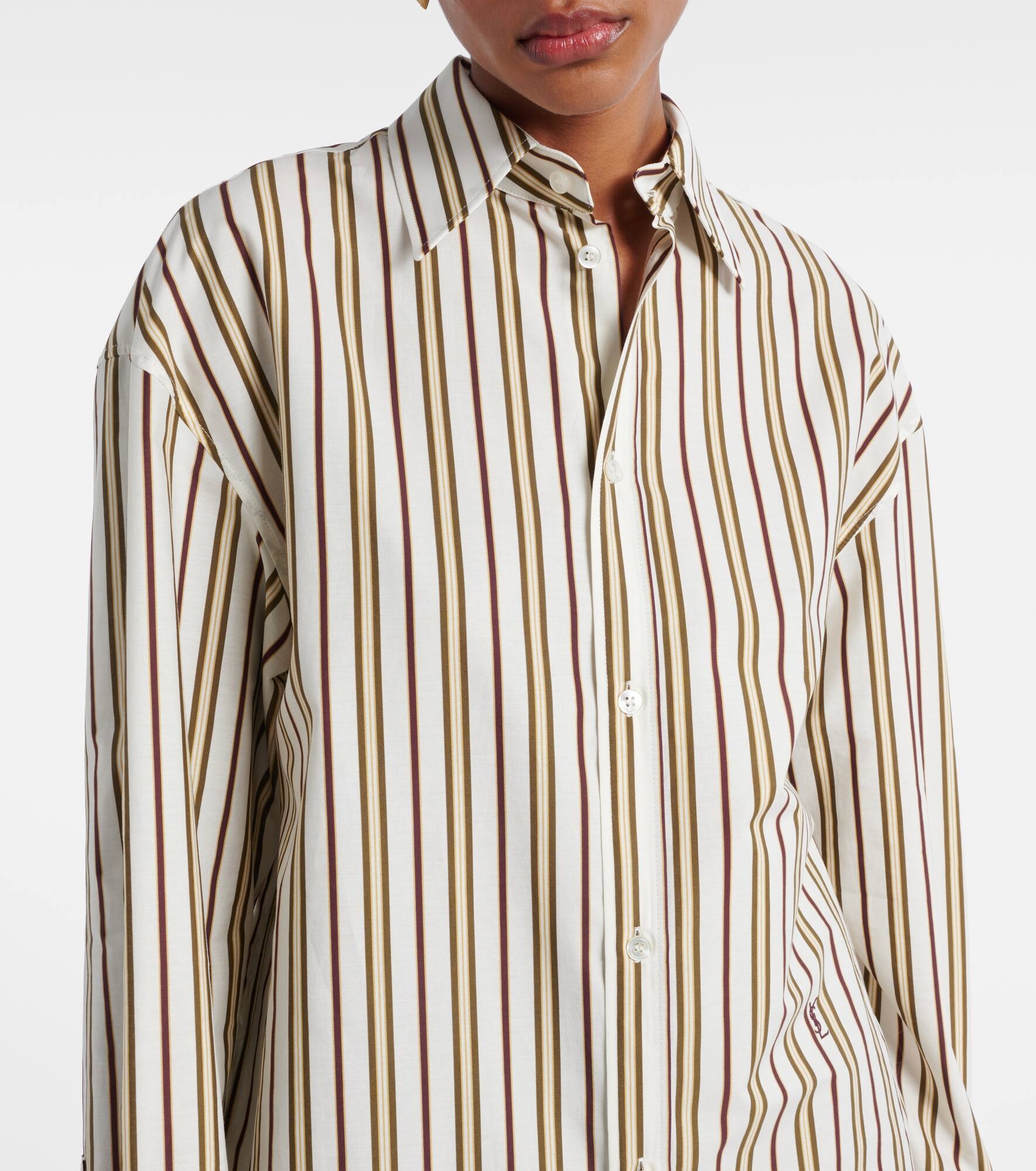 Cassandre striped cotton poplin shirt - 4