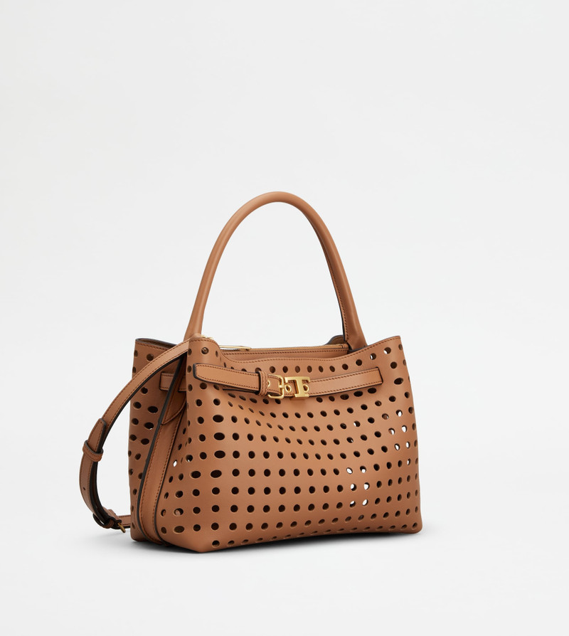 HAND BAG IN LEATHER MINI - BROWN 2