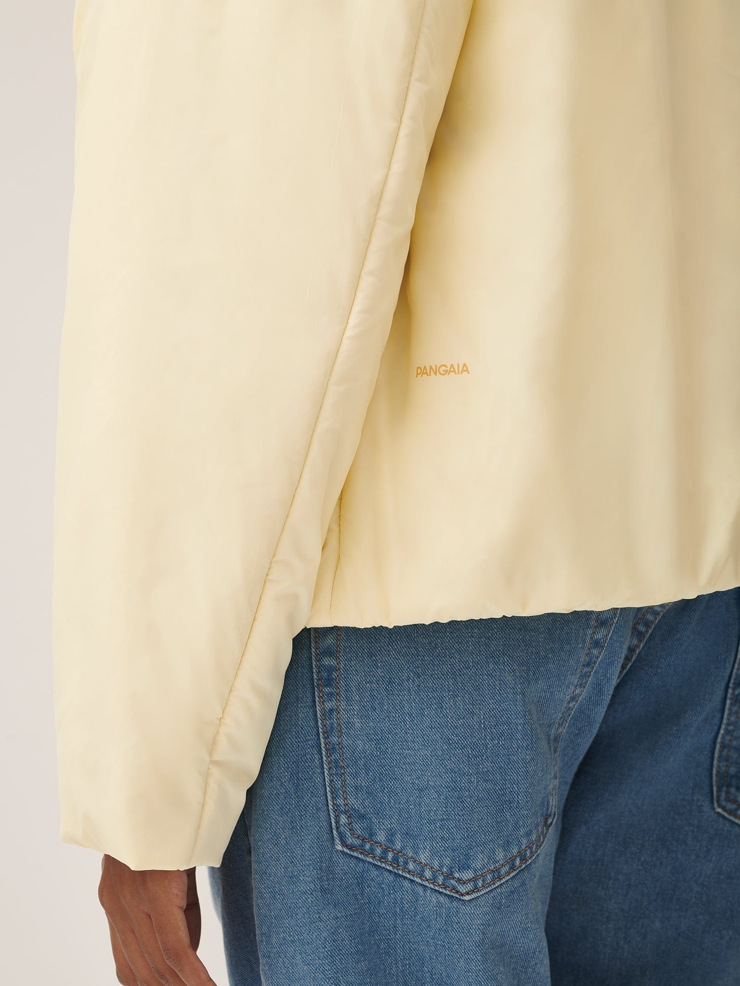 Womens Flower-Warmth Padded Bomber Jacket - Rind Yellow - 4