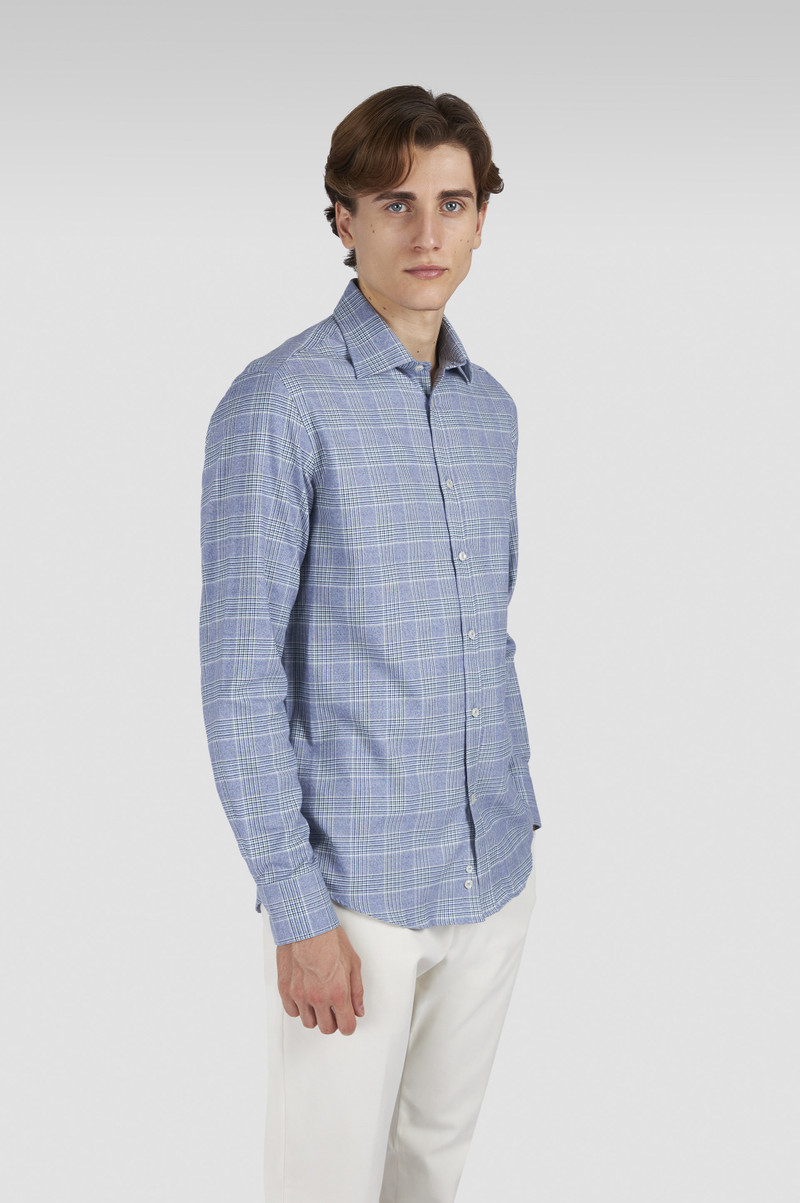 X-SOFT COTTON SHIRT WITH CHECKERED PATTERN 6