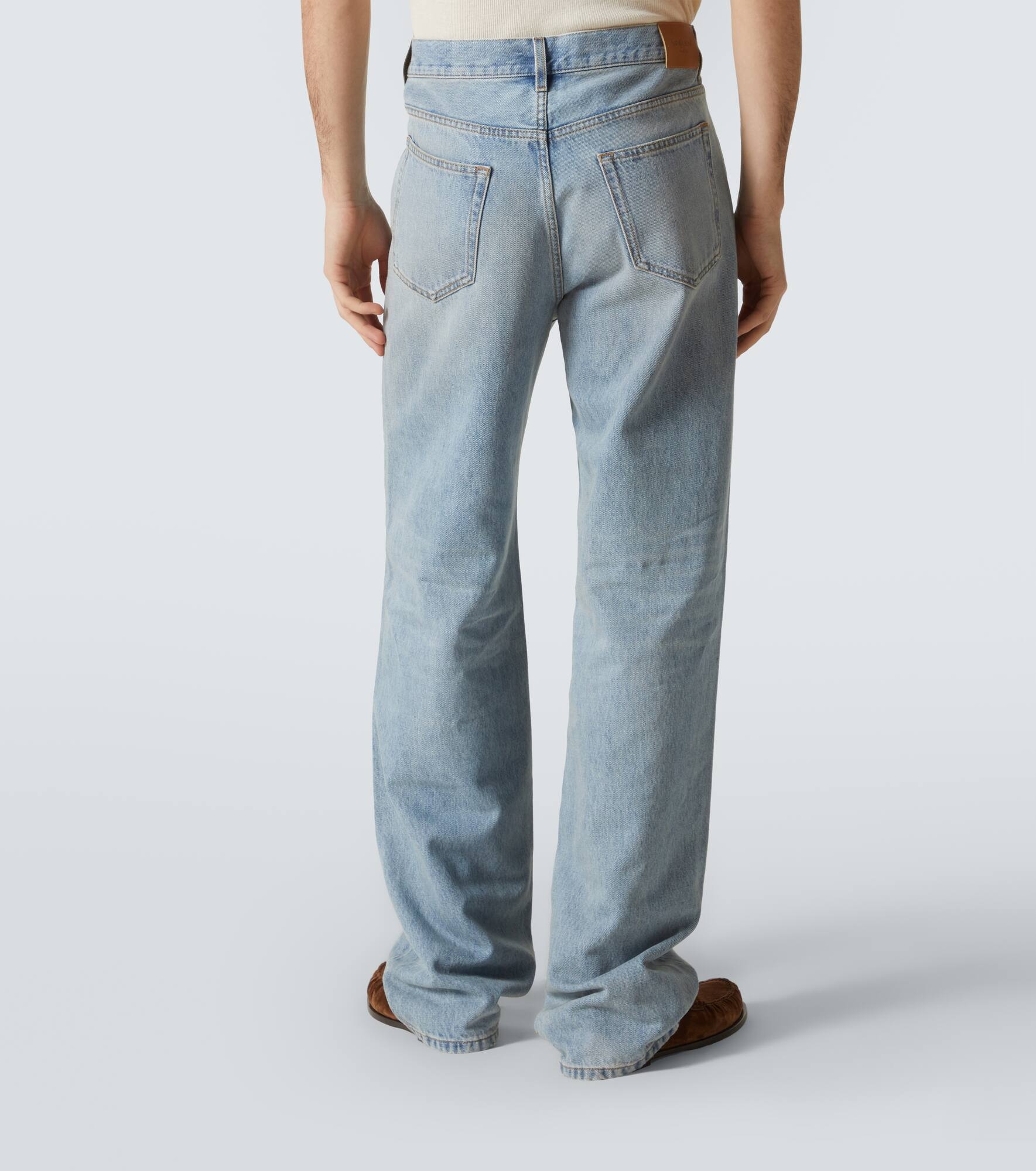 Mid-rise straight jeans - 4