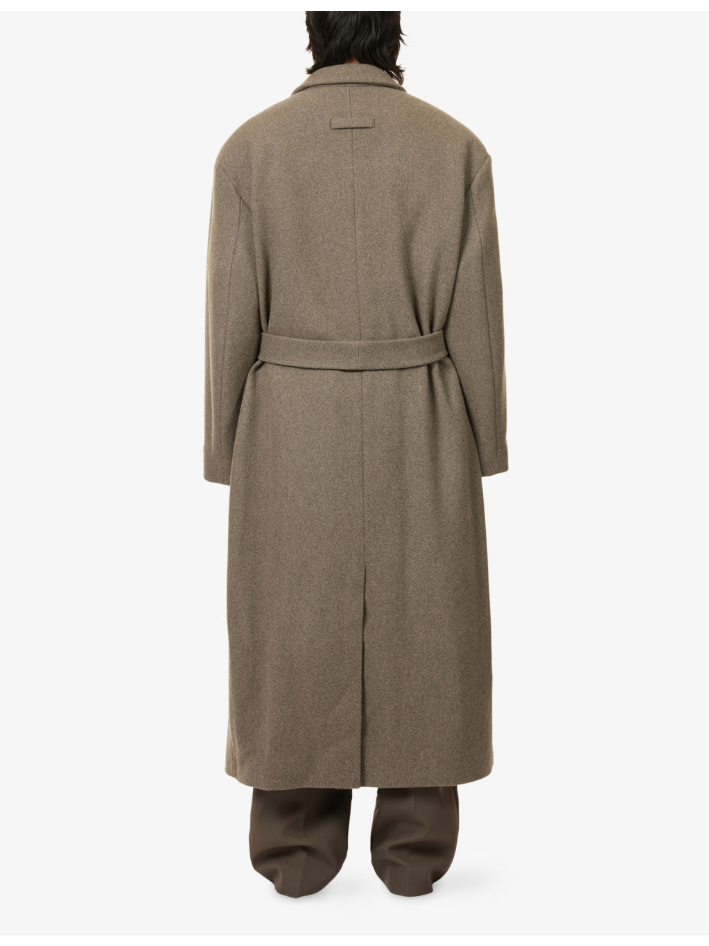 Single-Breasted Relaxed-Fit Wool Coat - 4