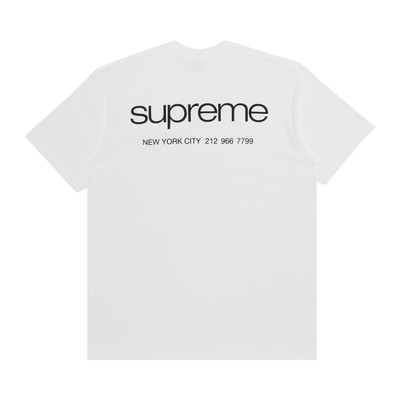 Supreme Supreme NYC Tee 'White' outlook