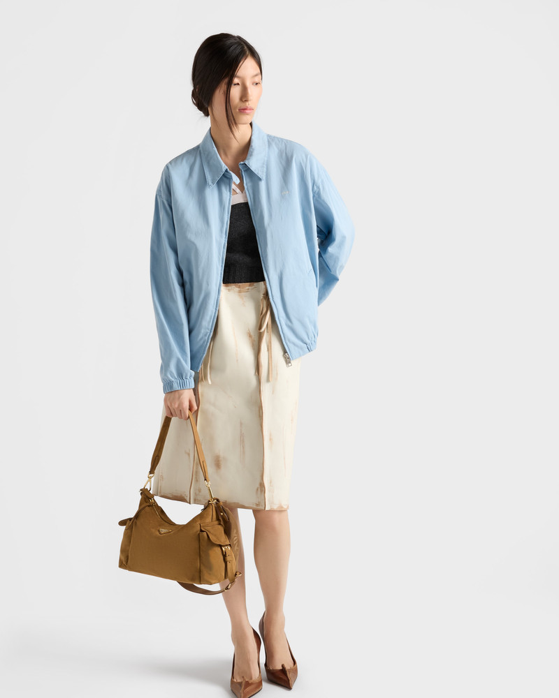 Prada Large Prada Explore suede bag outlook
