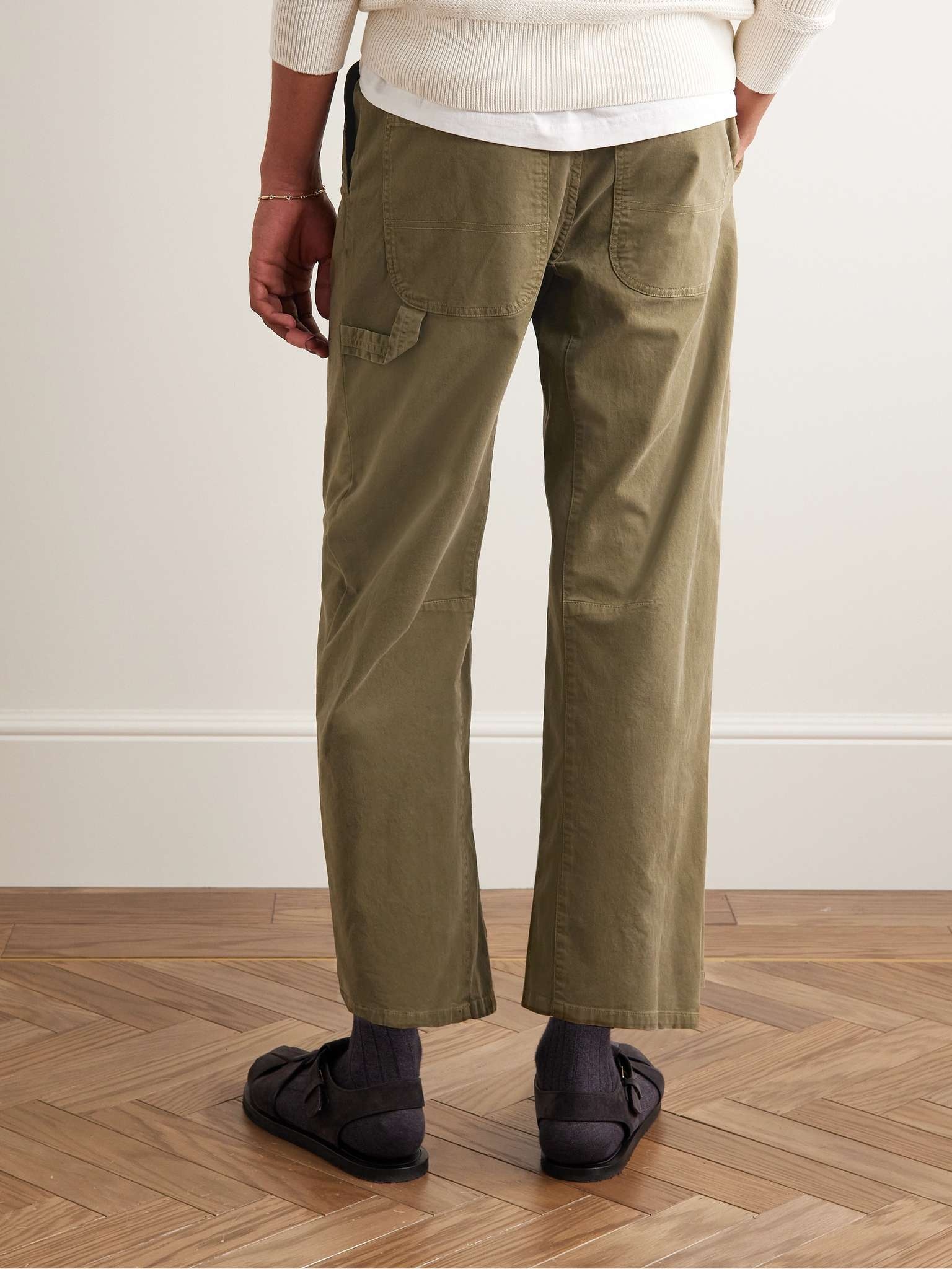 Carpenter Straight-Leg Stretch-Cotton Twill Trousers - 4