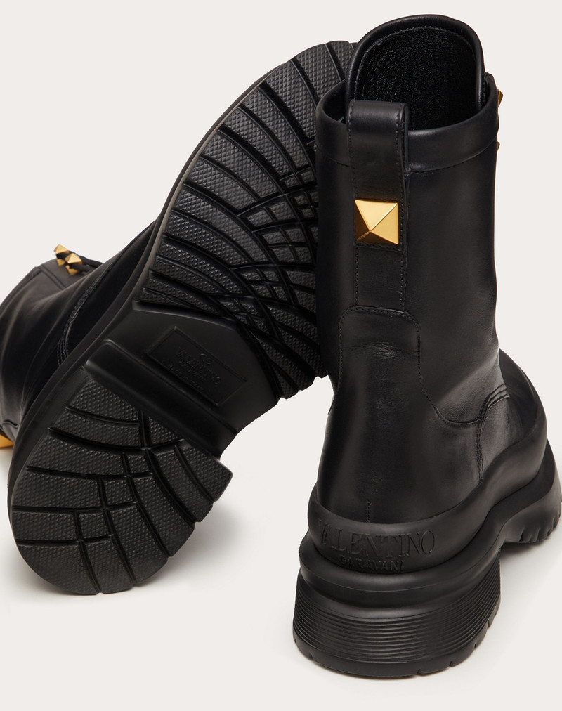 ROMAN STUD CALFSKIN LEATHER COMBAT BOOT 50MM 5