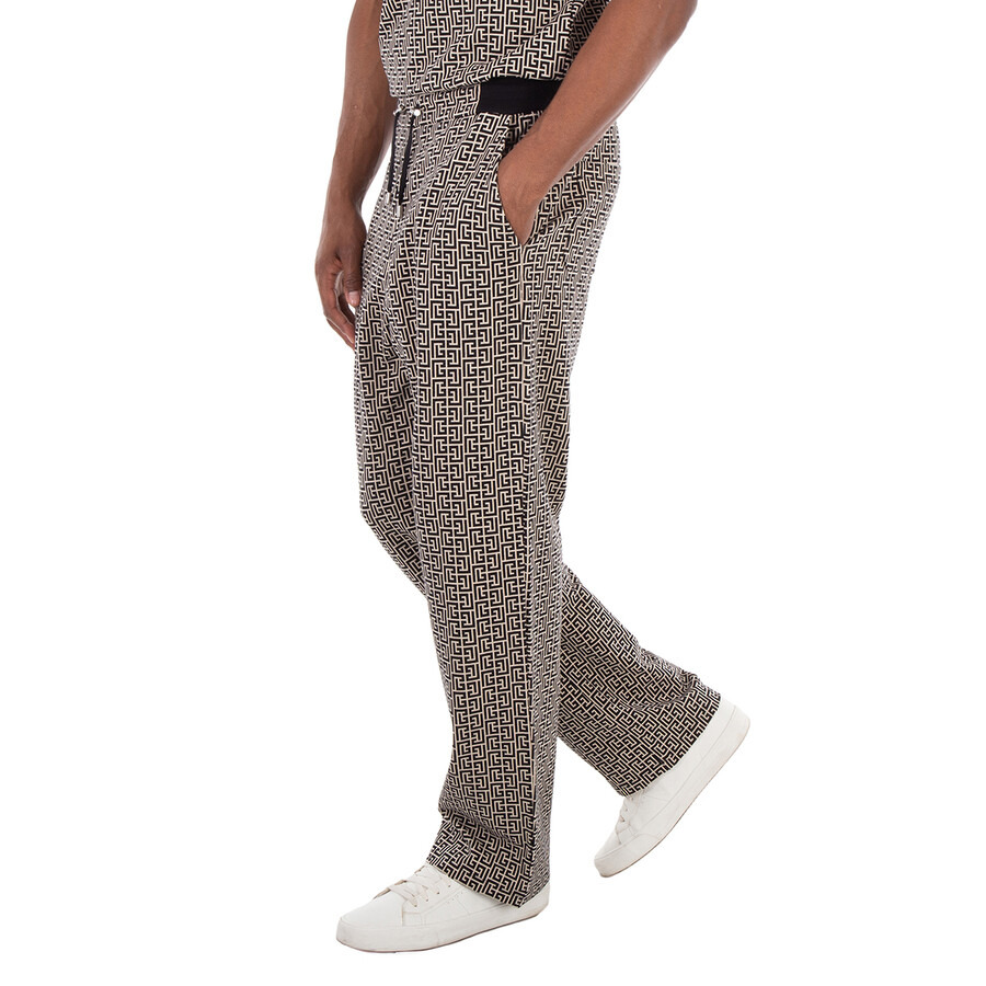 Balmain Monogram Jacquard Trousers - 4