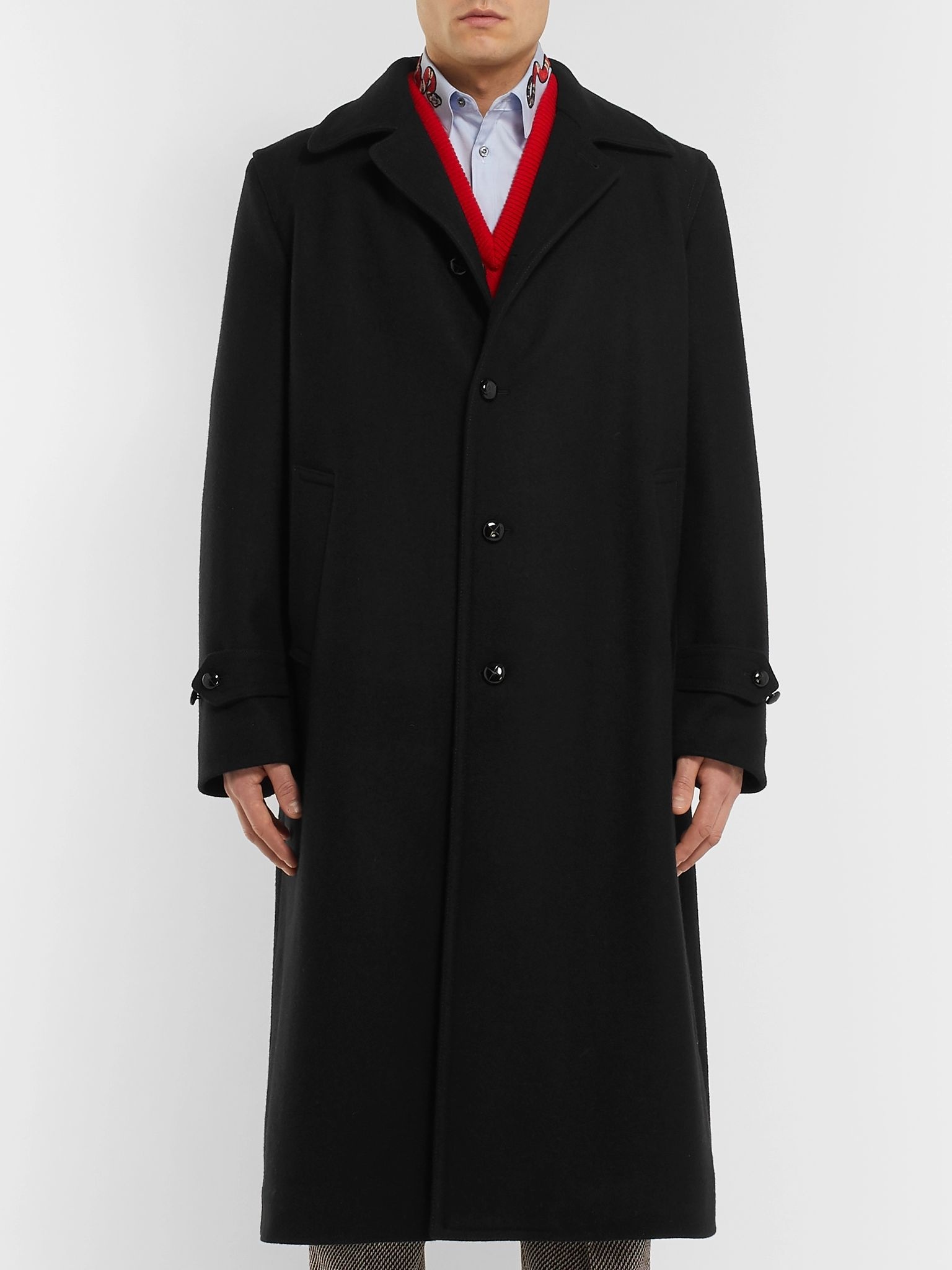 Oversized Wool Coat - 4