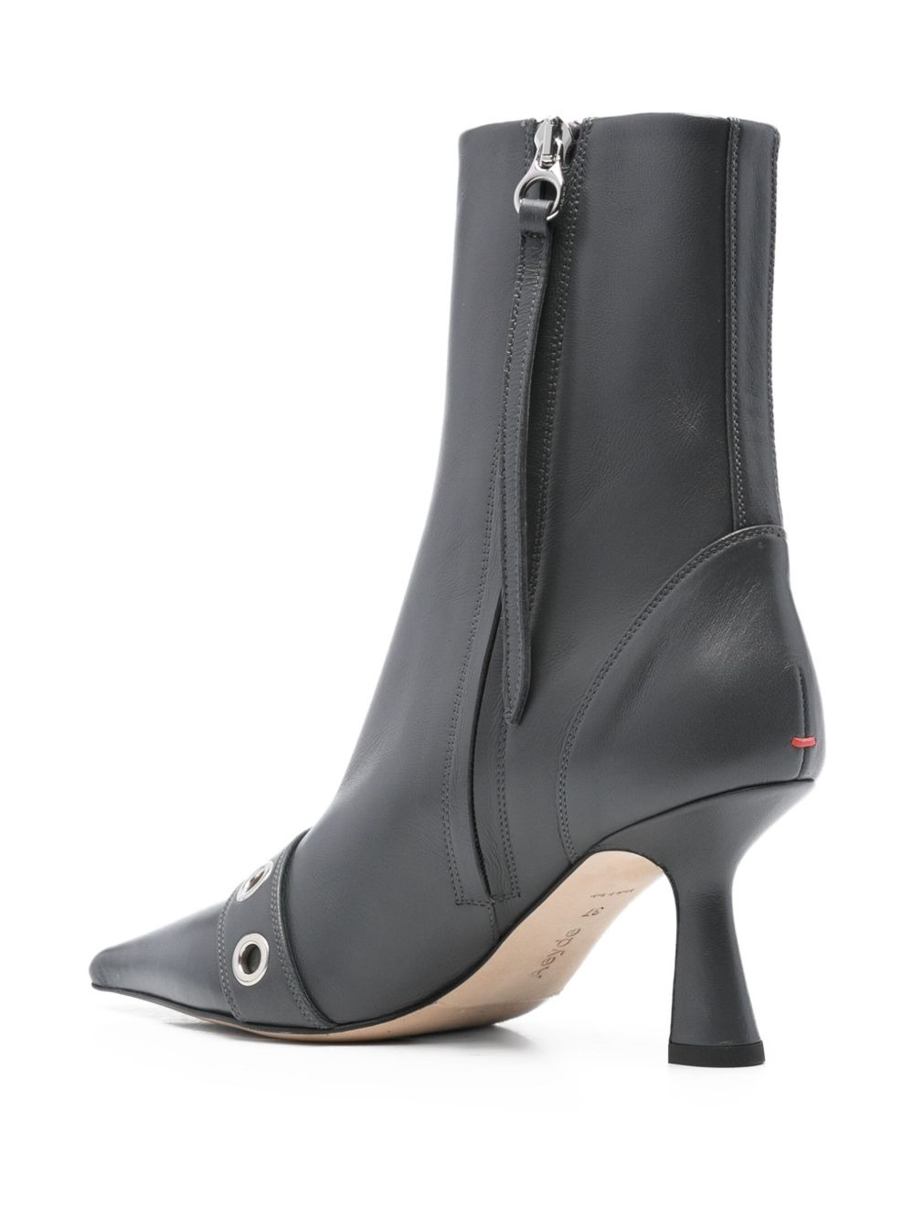 75mm buckle-detail pointed-toe boots - 3