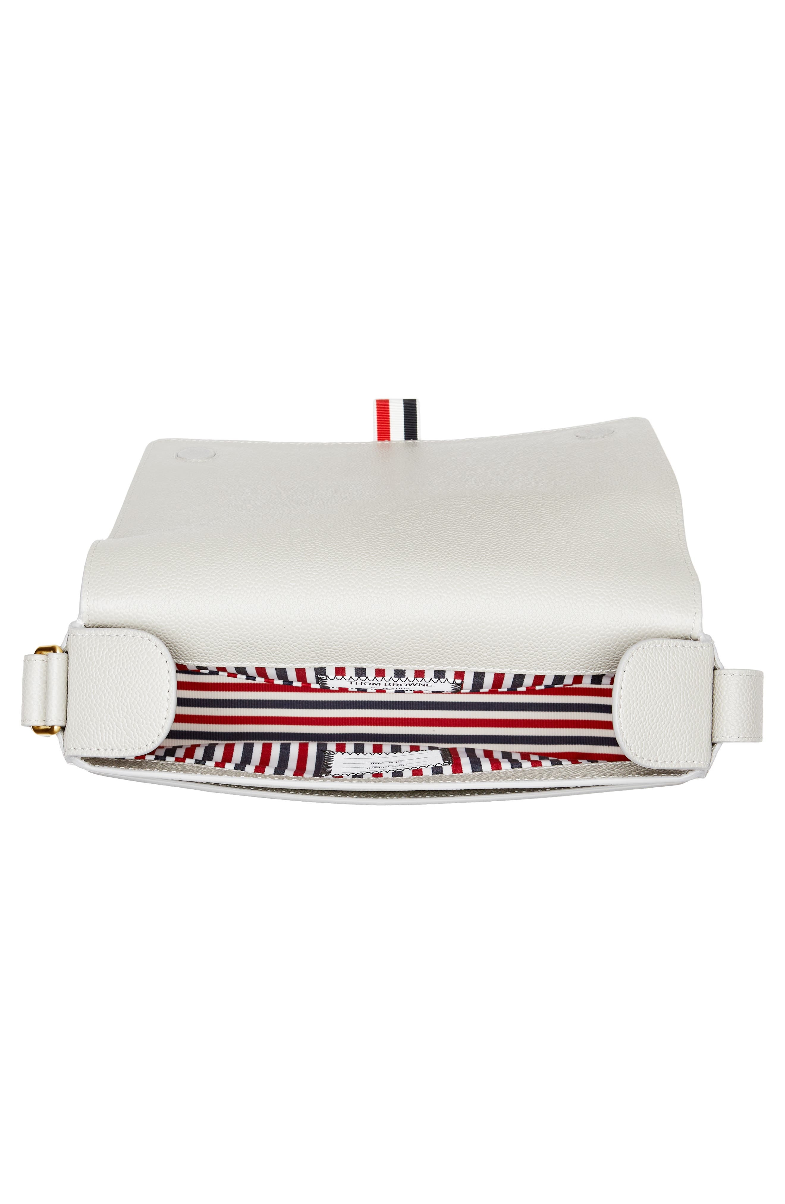 Thom Browne Reporter Messenger Bag in Light Grey at Nordstrom - 4