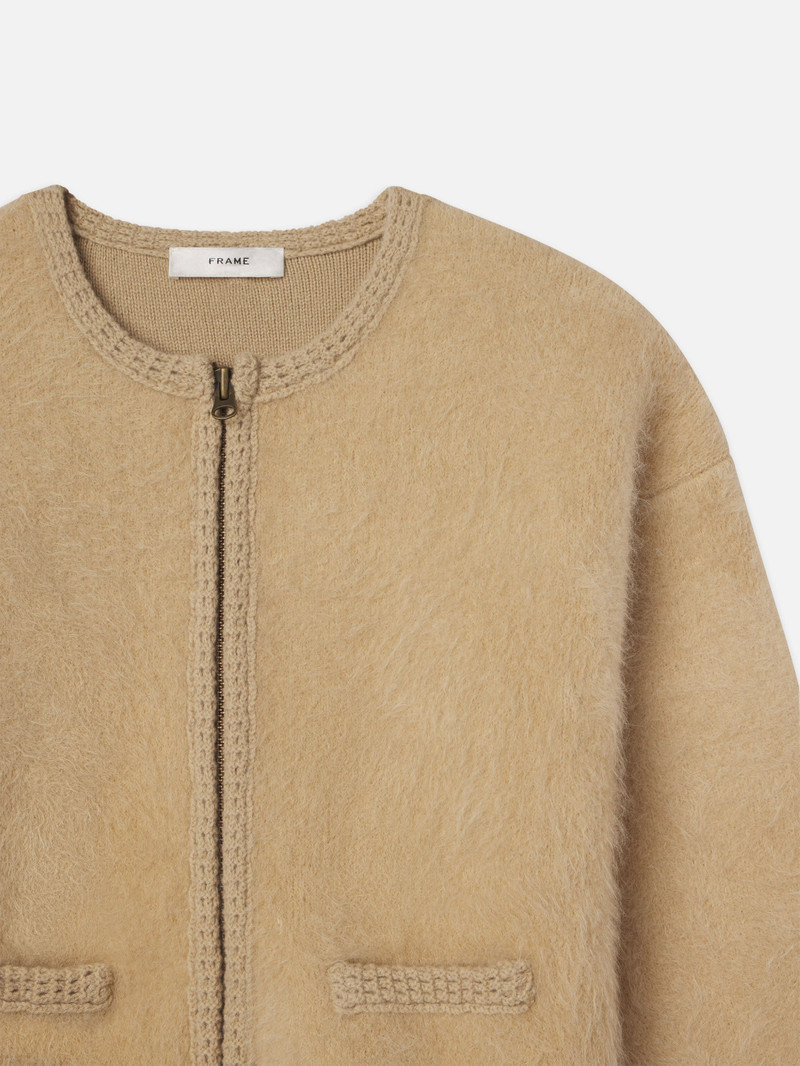 Lofty Crochet Cardi in Wheat 3