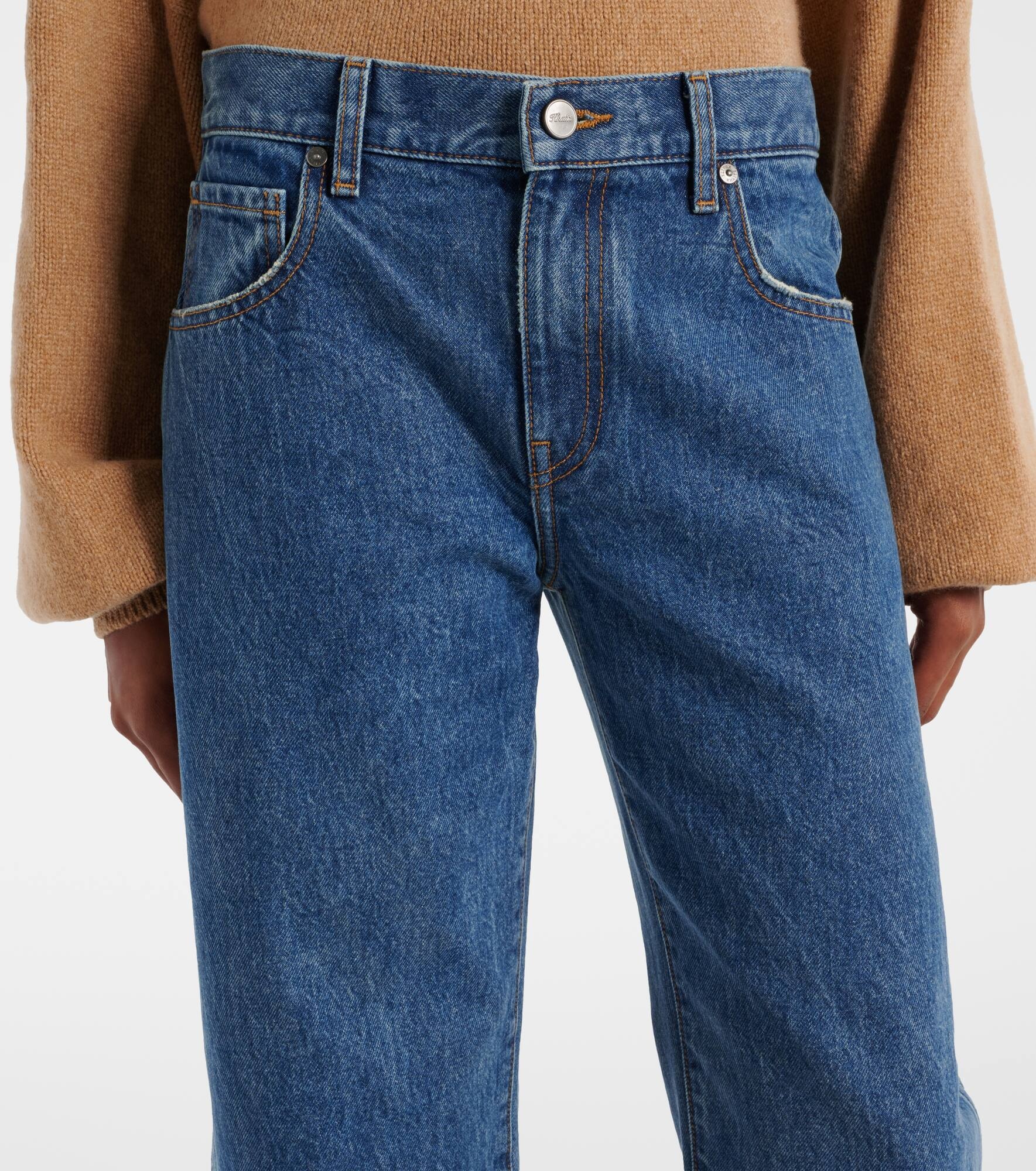 Kerrie mid-rise wide-leg jeans - 4