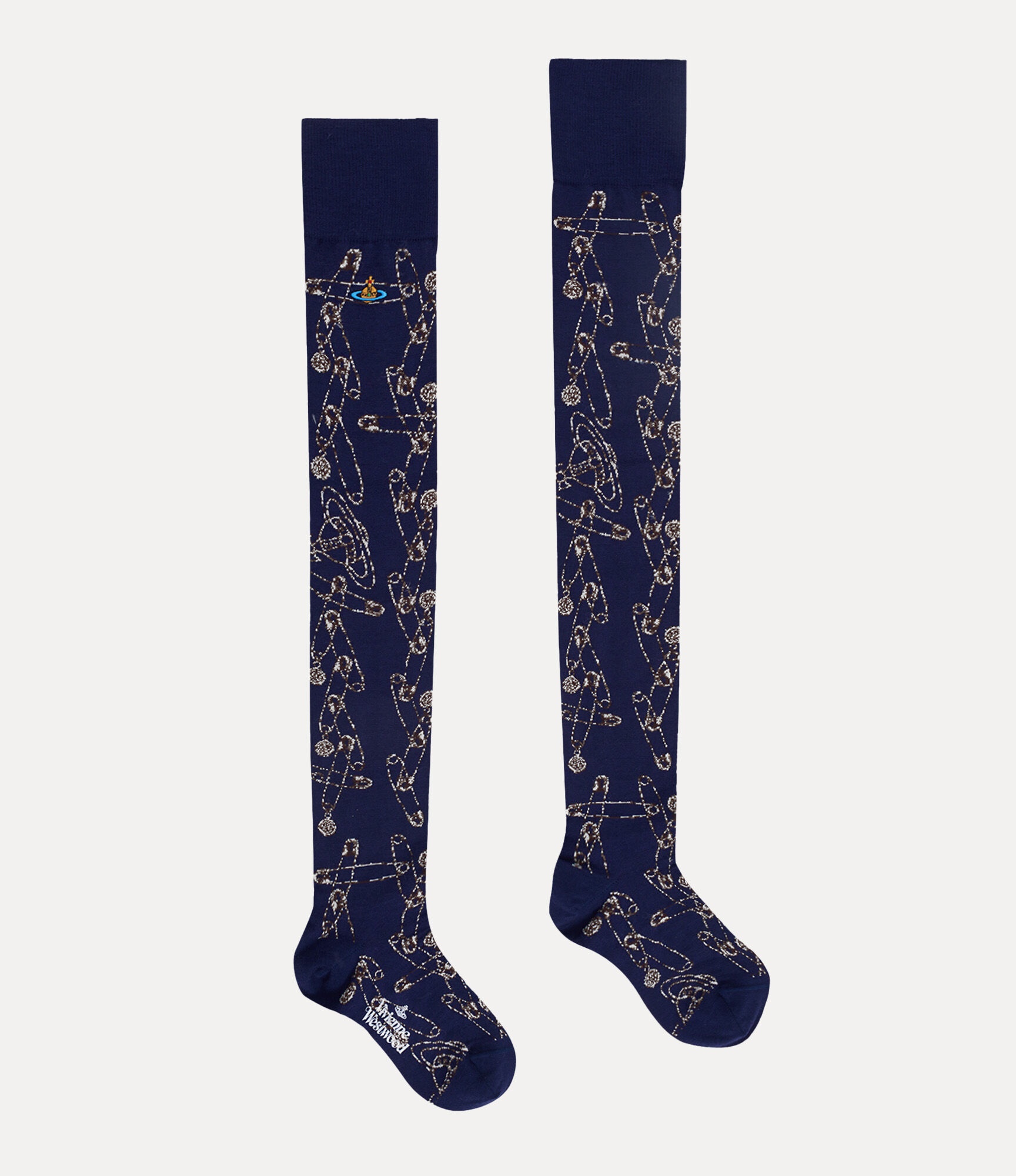 SAFETY PIN OVER THE KNEE SOCKS - 2