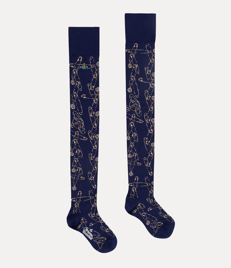Vivienne Westwood SAFETY PIN OVER THE KNEE SOCKS outlook