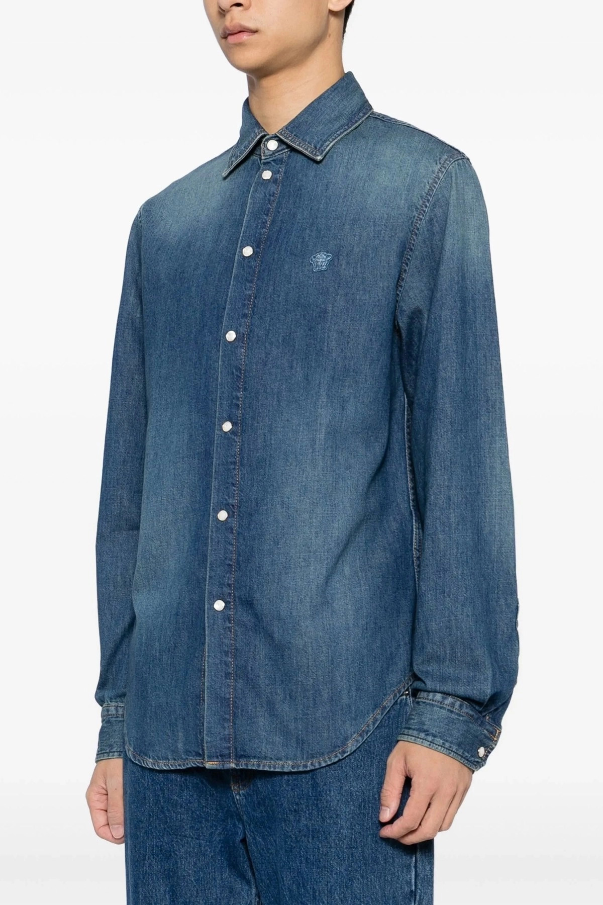 'Medusa' patch shirt - 2