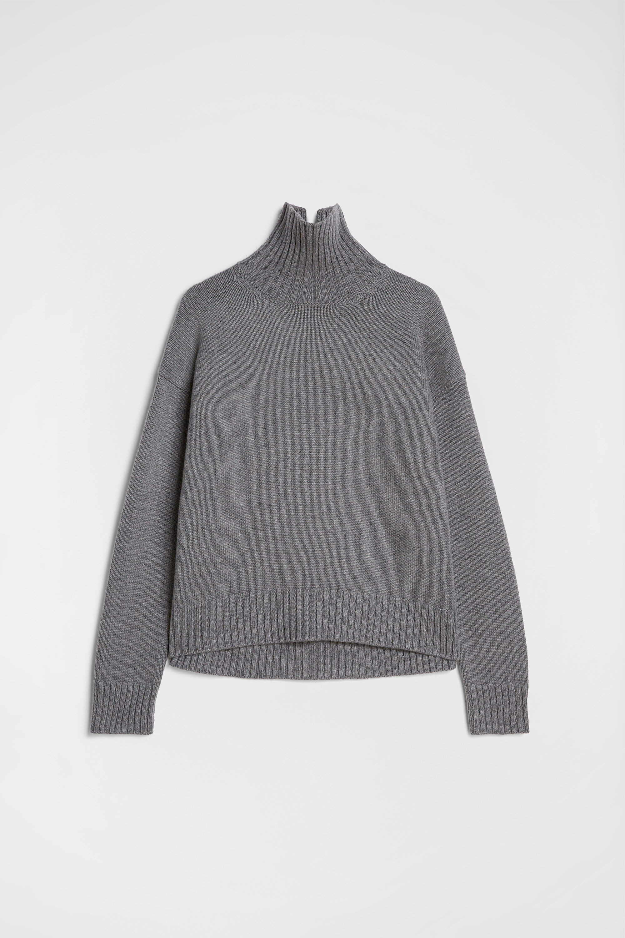 Cashmere Blend High-Neck Sweater - 1