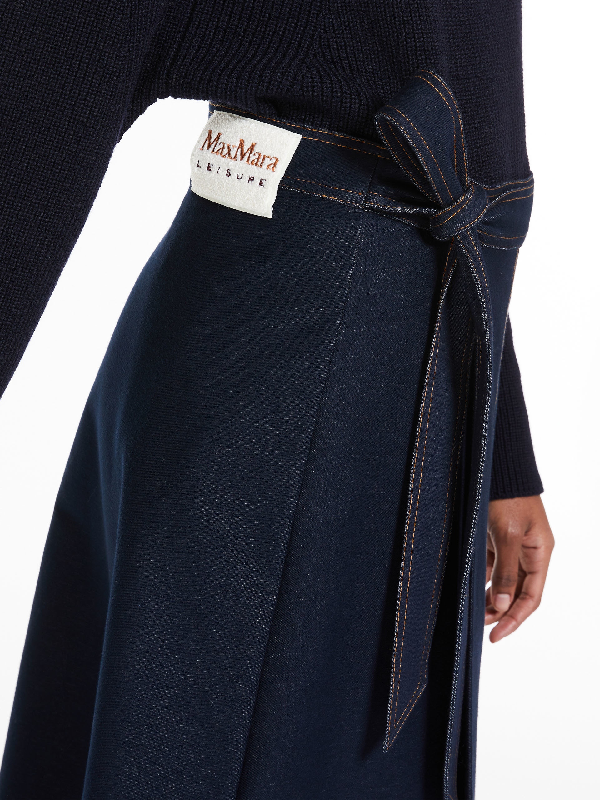 ROBIN Jersey denim skirt - 5
