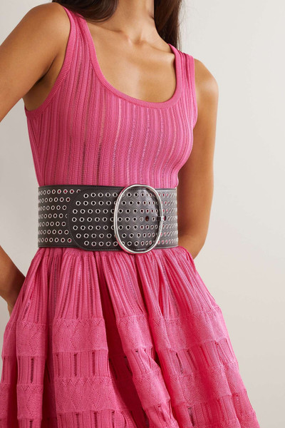 Alaïa Embellished leather waist belt outlook