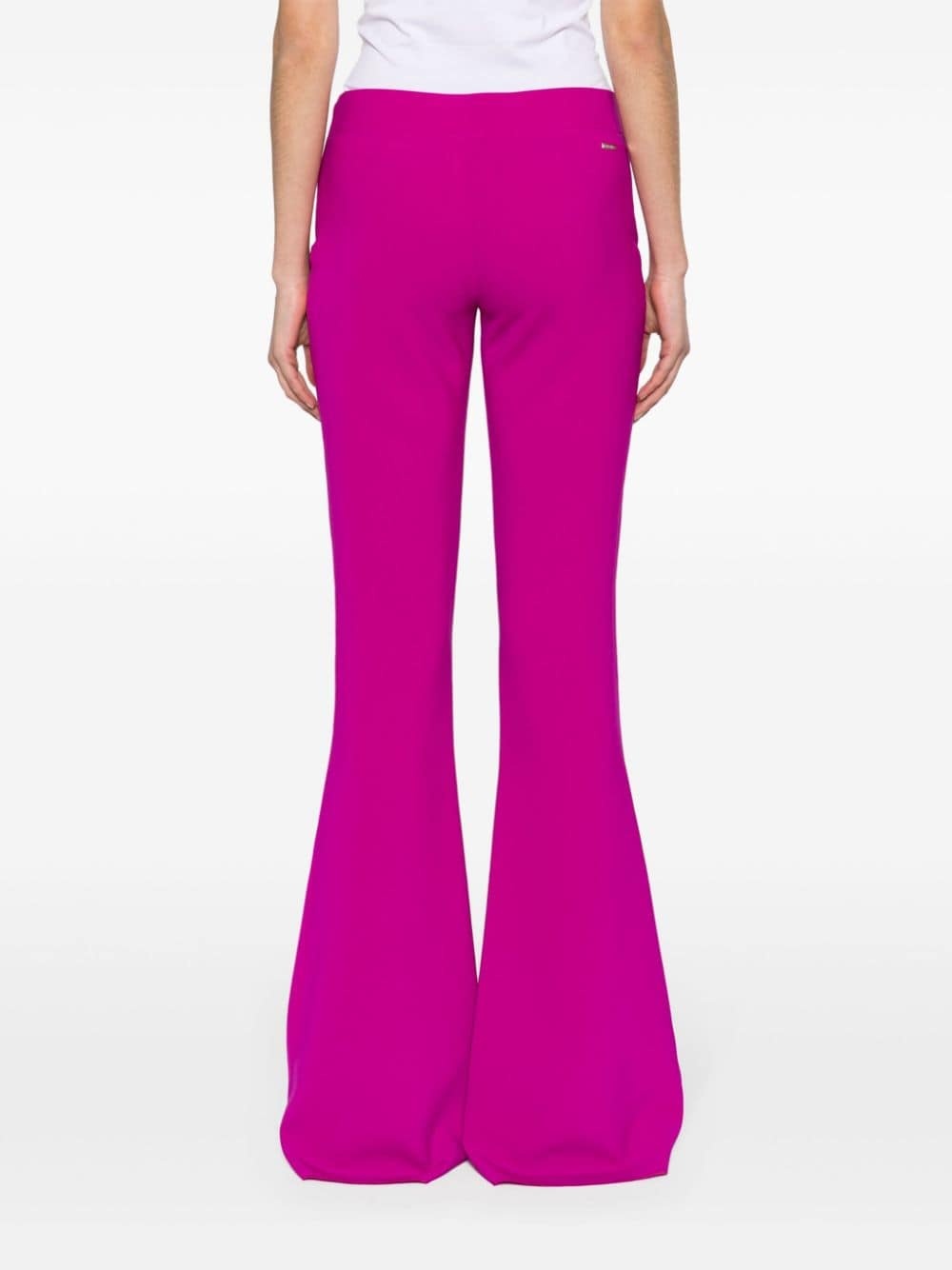 Skinny high-waist flared trousers - 4