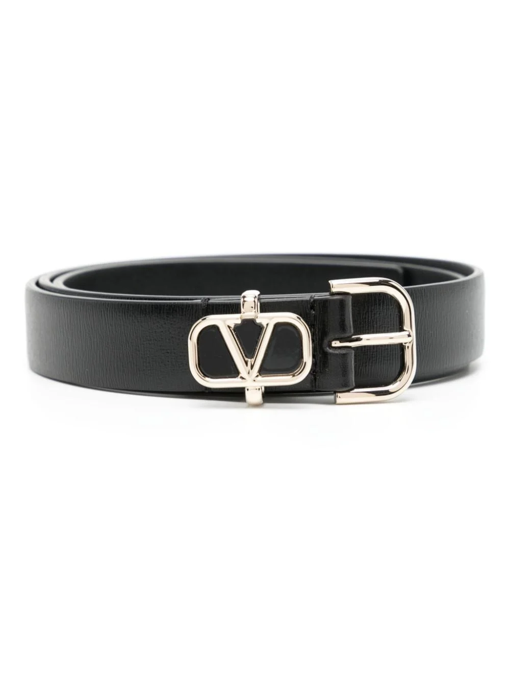 VLogo leather belt - 1