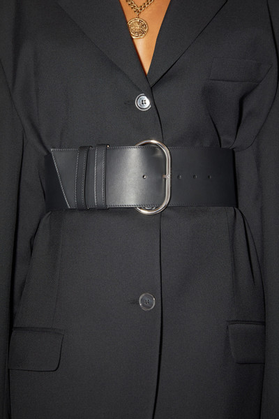 Acne Studios Wide leather belt - Black outlook