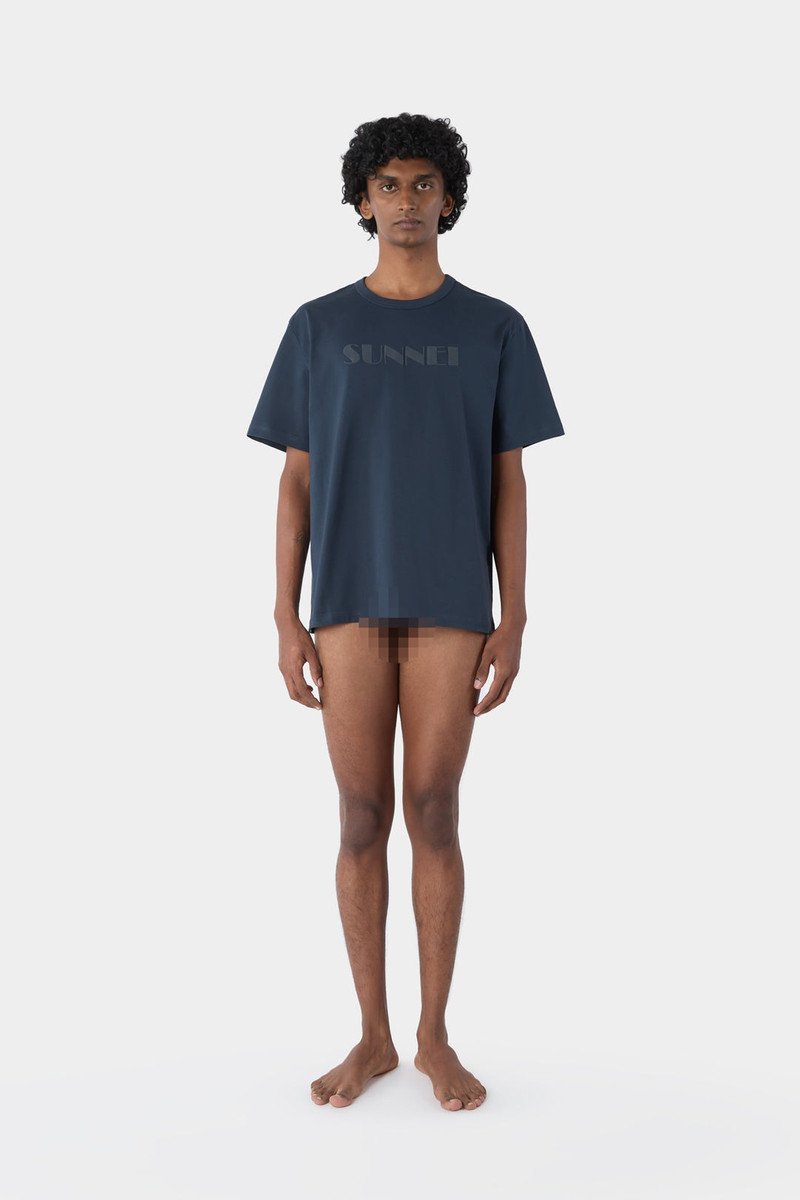 BIG LOGO SPRAYED T-SHIRT / dark blue 5