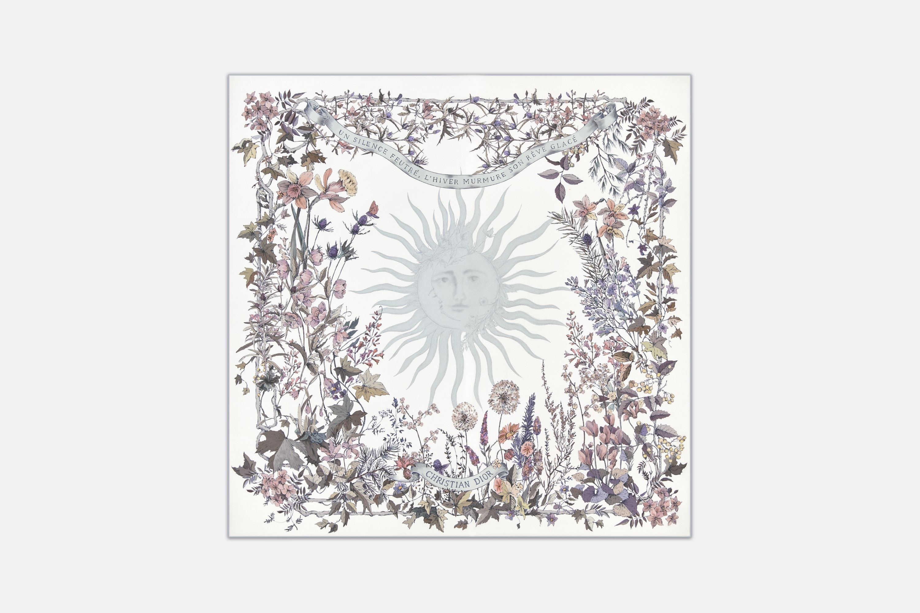 Dior 4 Saisons Hiver Soleil 90 Square Scarf - 1