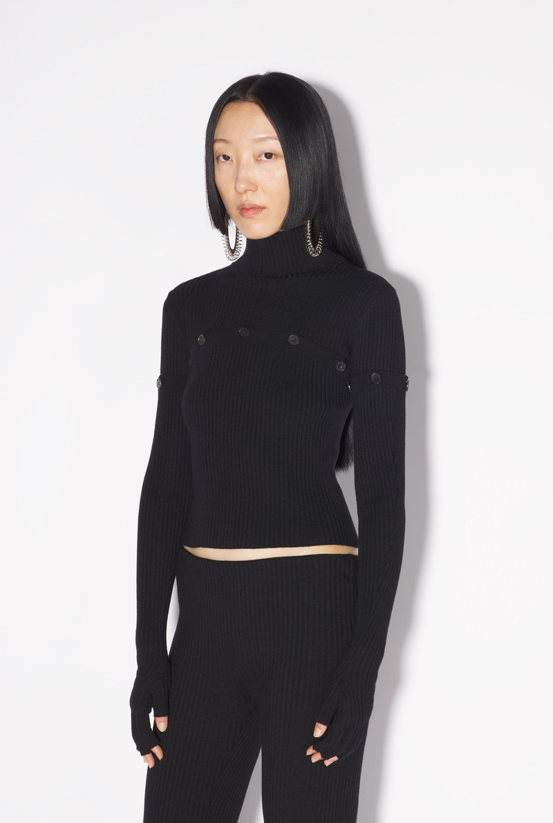 Jean Paul Gaultier THE BUTTONED KNIT TOP outlook