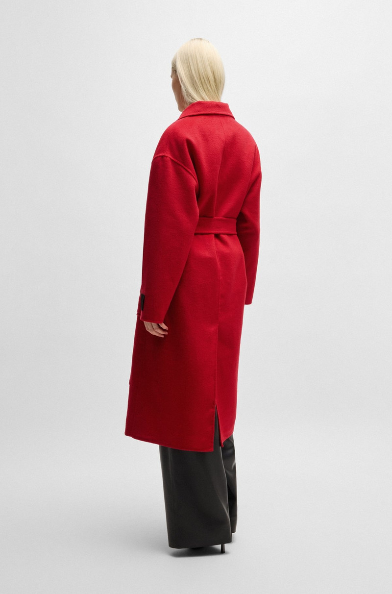 HUGO OVERSIZE-FIT COAT WITH TIE-UP BELT outlook