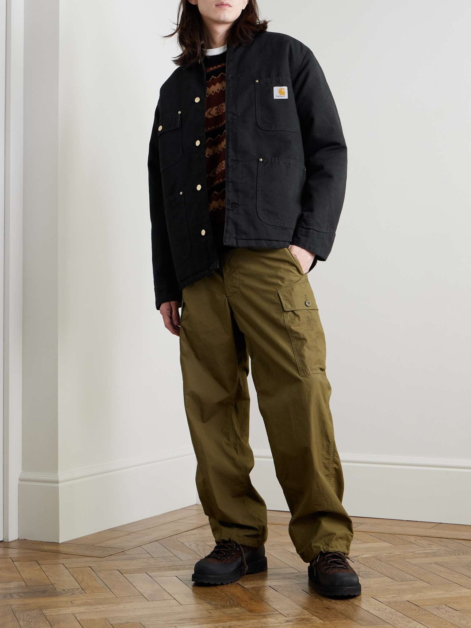 Corduroy-Trimmed Organic Cotton-Canvas Chore Jacket - 2