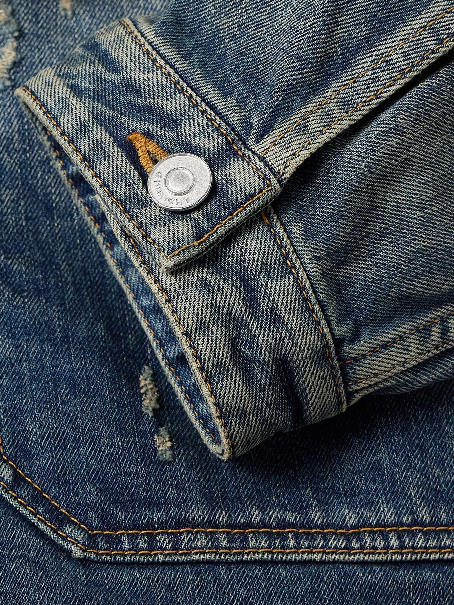 Distressed Denim Jacket - 3