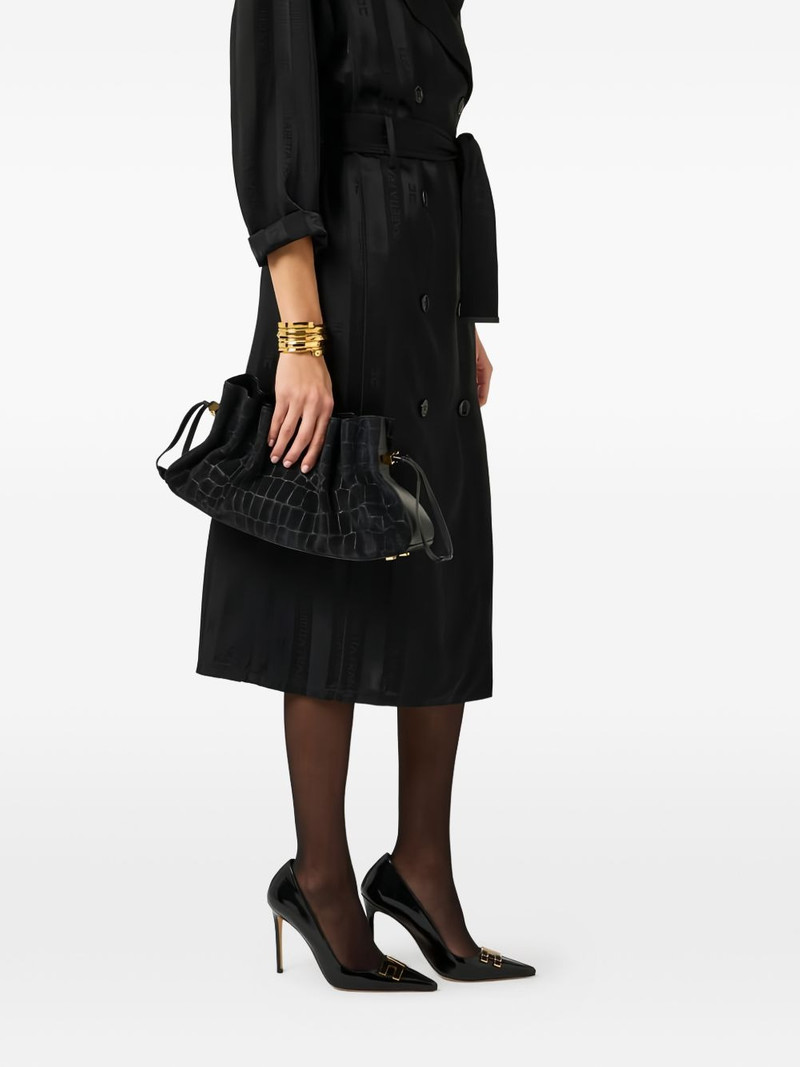 ELISABETTA FRANCHI crocodile-effect clutch bag outlook