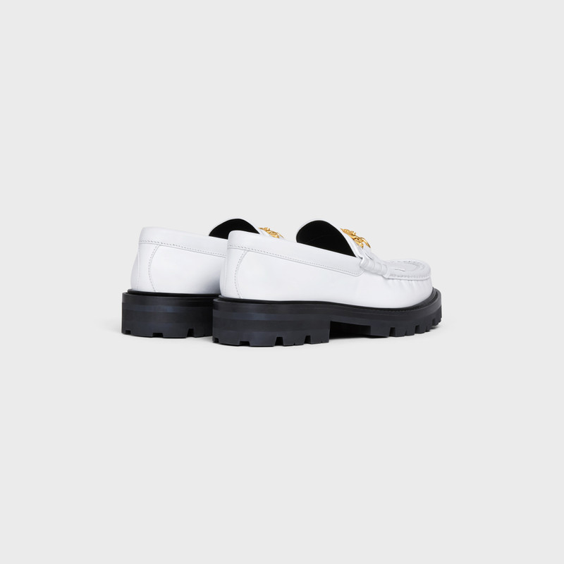 CELINE CELINE MARGARET LOAFER WITH TRIOMPHE CHAIN in POLISHED BULL outlook