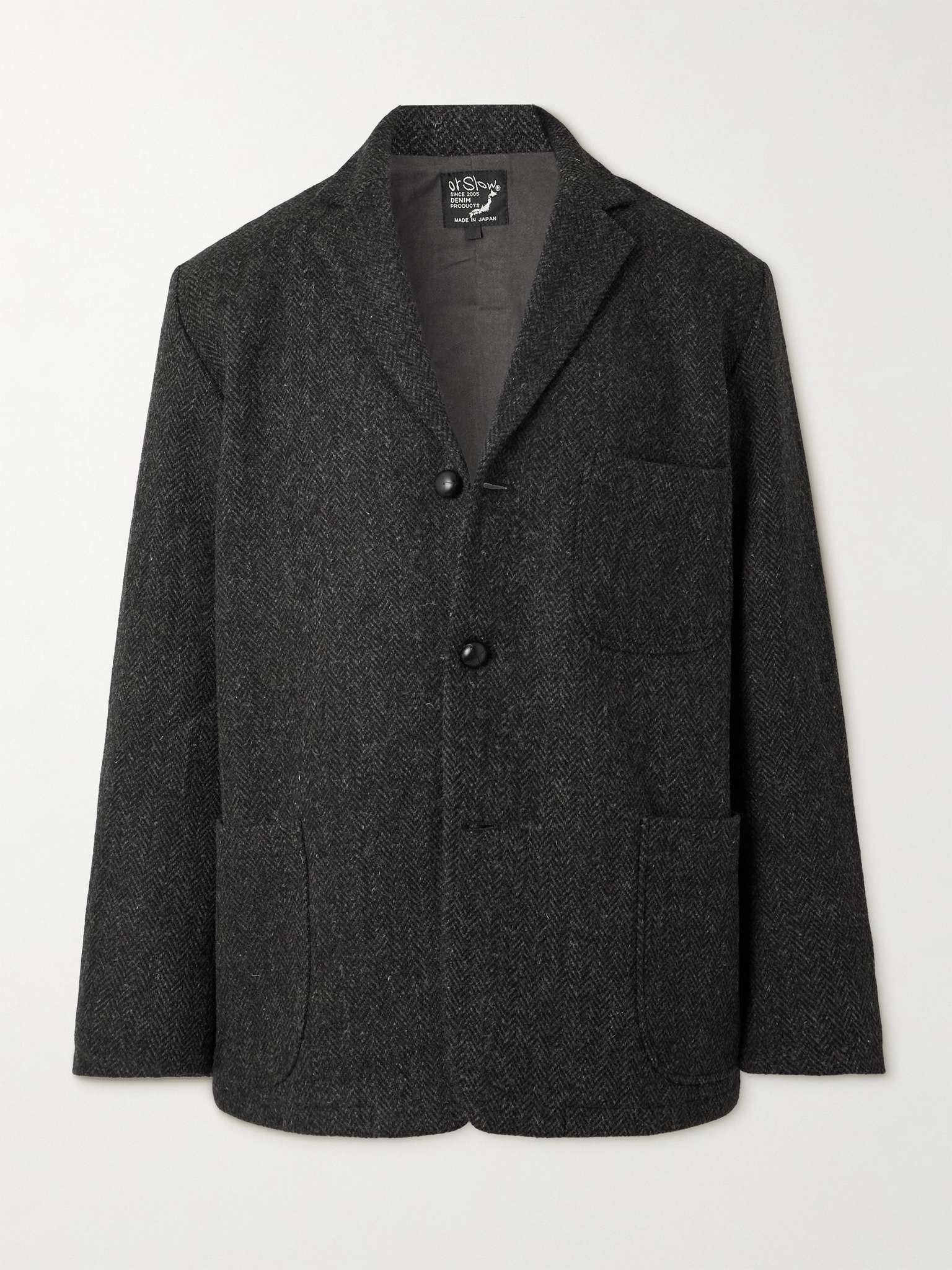 Herringbone Wool Harris Tweed Blazer - 1