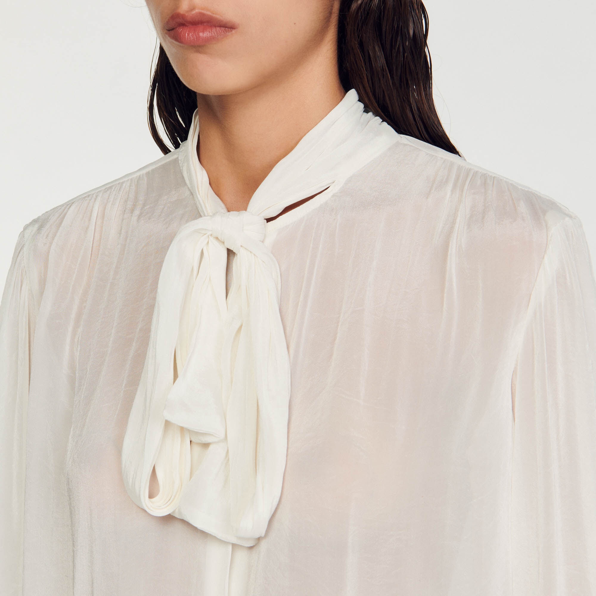 PUSSY BOW BLOUSE - 4