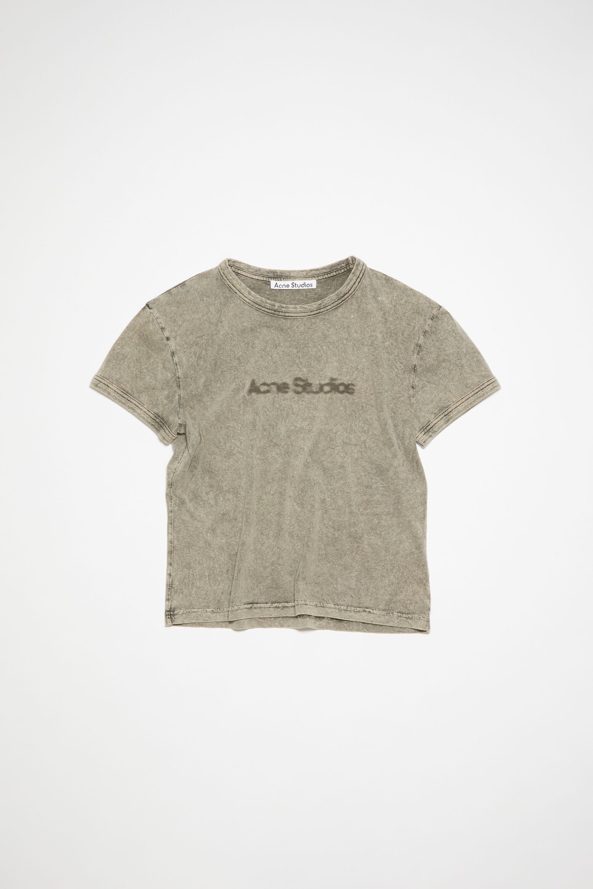 Acne Studios Blurred logo t-shirt - Faded Grey | REVERSIBLE