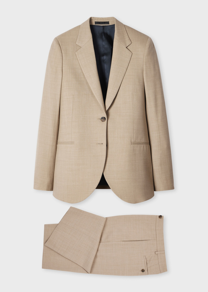 Women's A Suit To Travel In - Stone Wool Bootcut Suit 1
