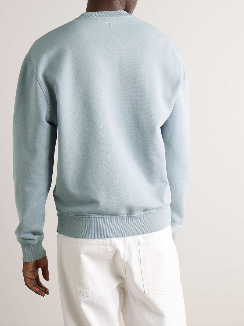 Logo-Embroidered Cotton-Blend Jersey Sweatshirt 3