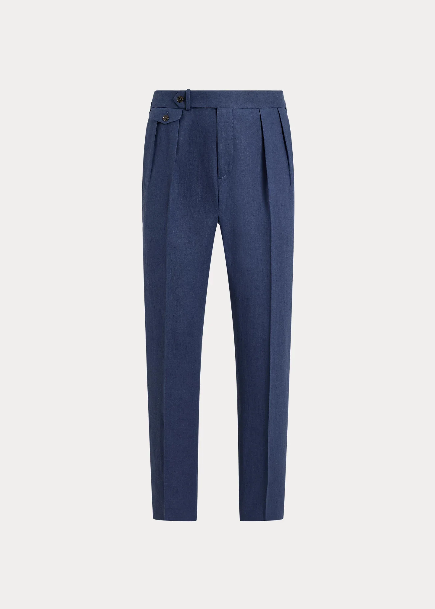 Pleated Linen Suit Trouser - 1
