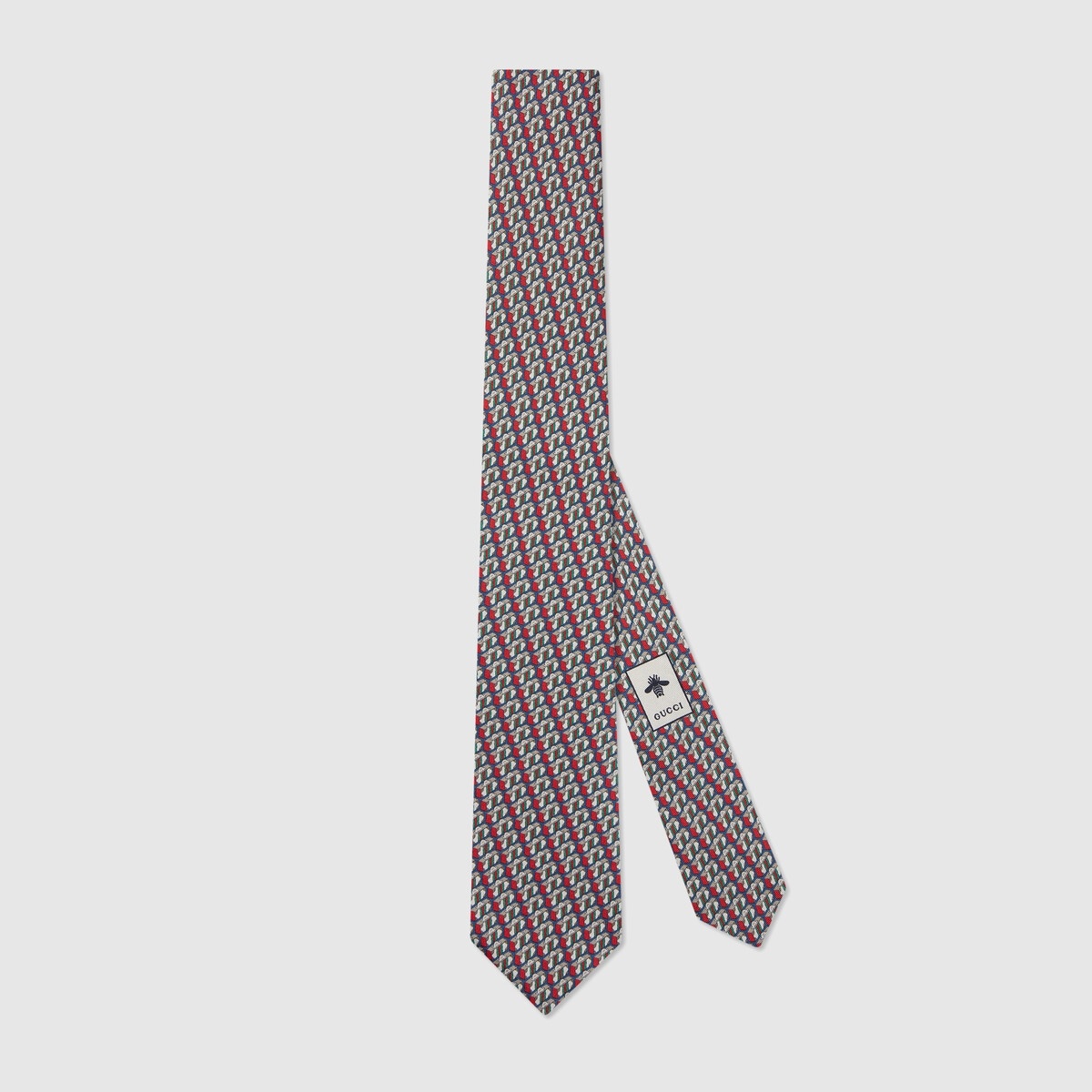 Gucci Valigeria print silk tie - 1