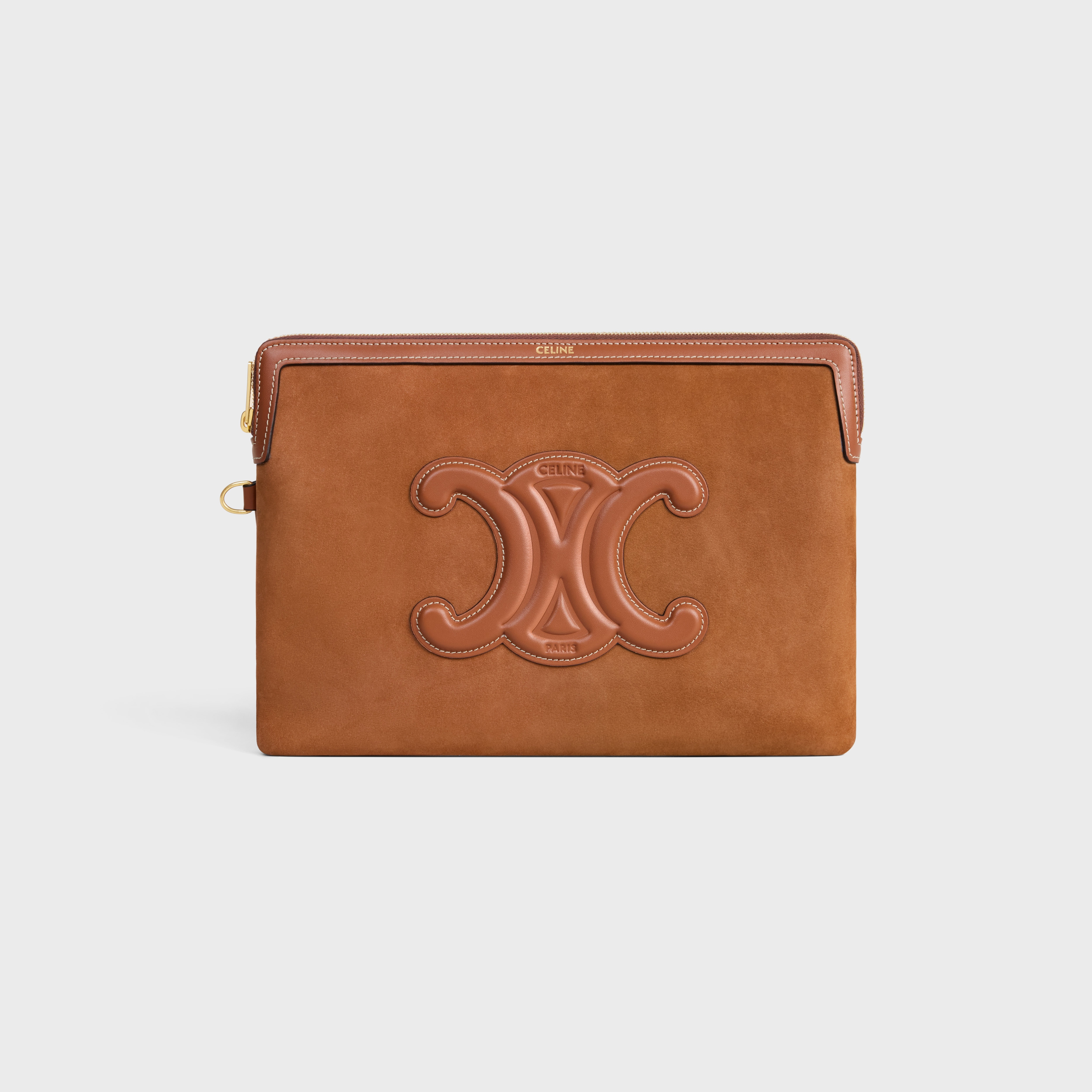 SMALL POUCH WITH STRAP Cuir Triomphe IN NUBUCK CALFSKIN - 2