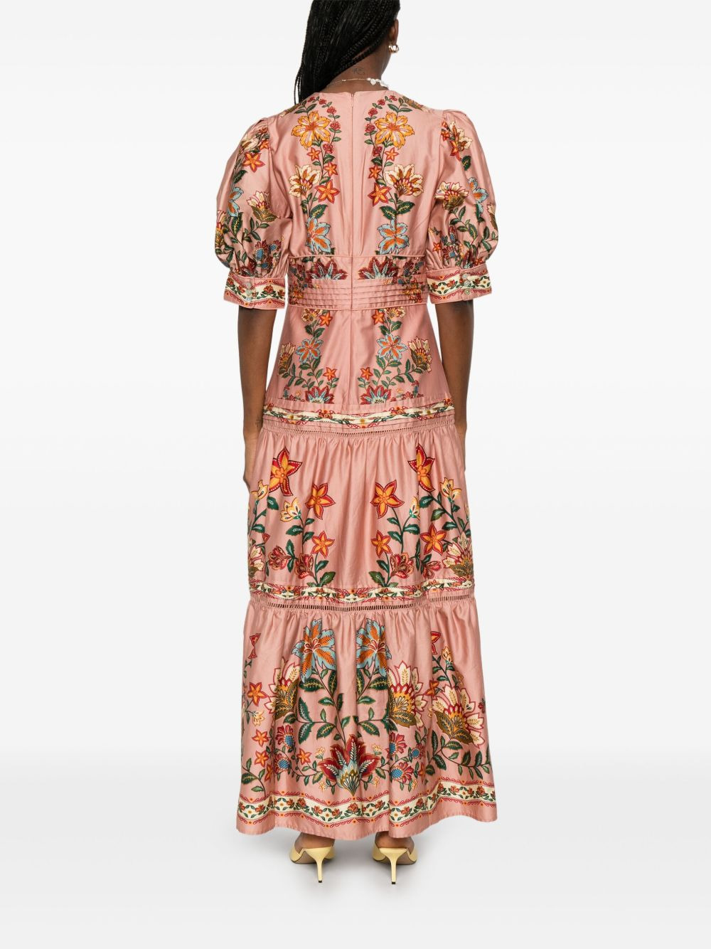 short-sleeve maxi dress - 4