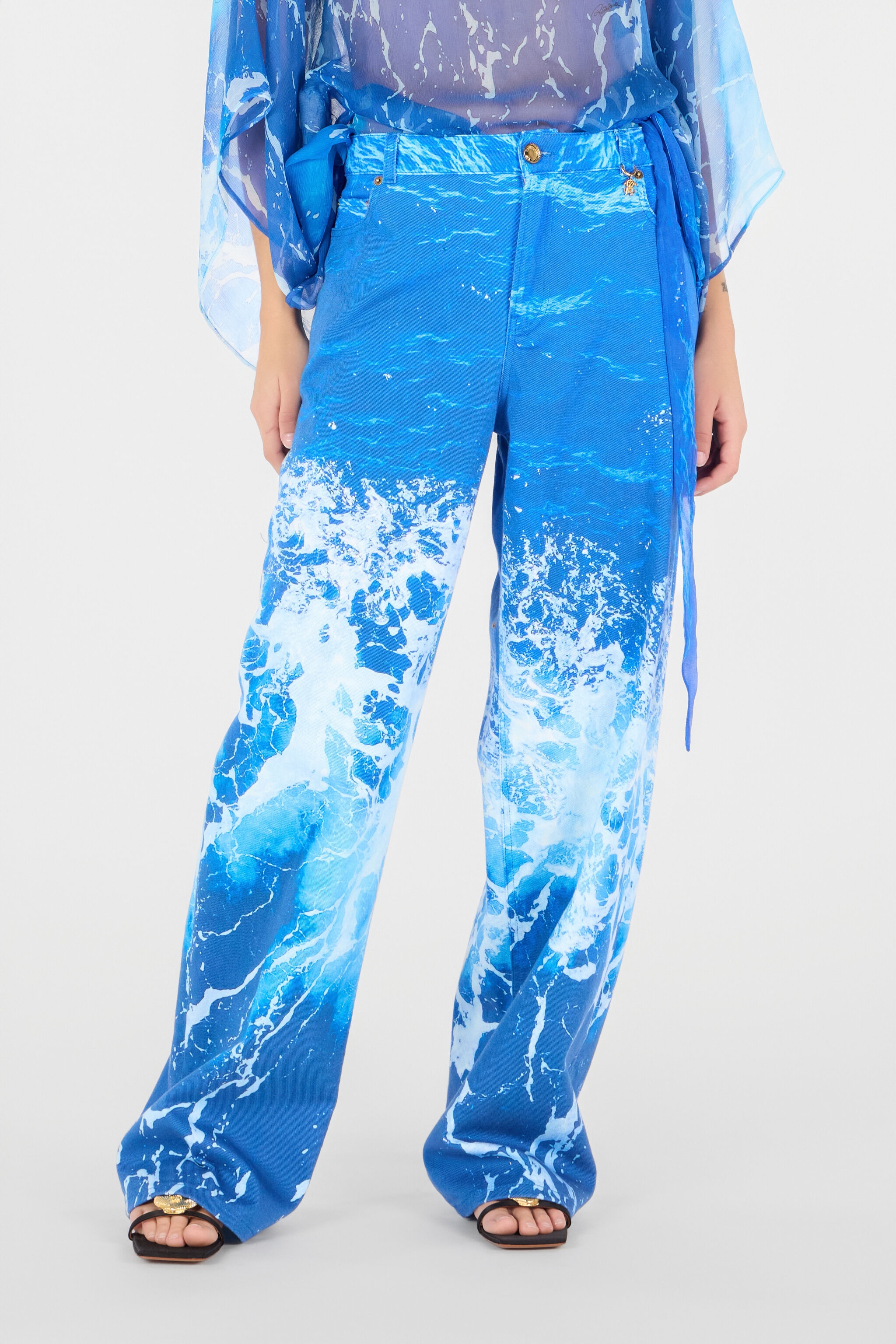 Stretto di Messina Print Jeans - 3