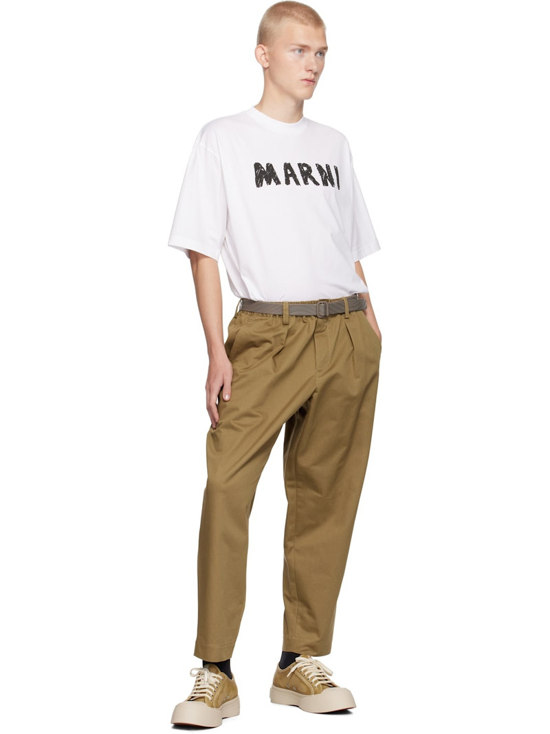 Marni Beige Nappa Leather Pablo Sneakers outlook