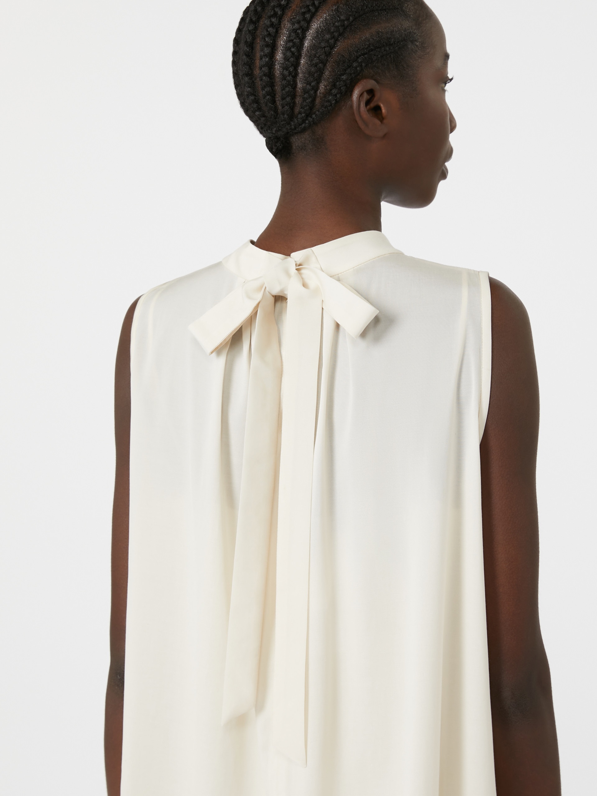 YANG Cotton-blend canvas dress - 5